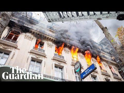 Large fire breaks out near Paris opera