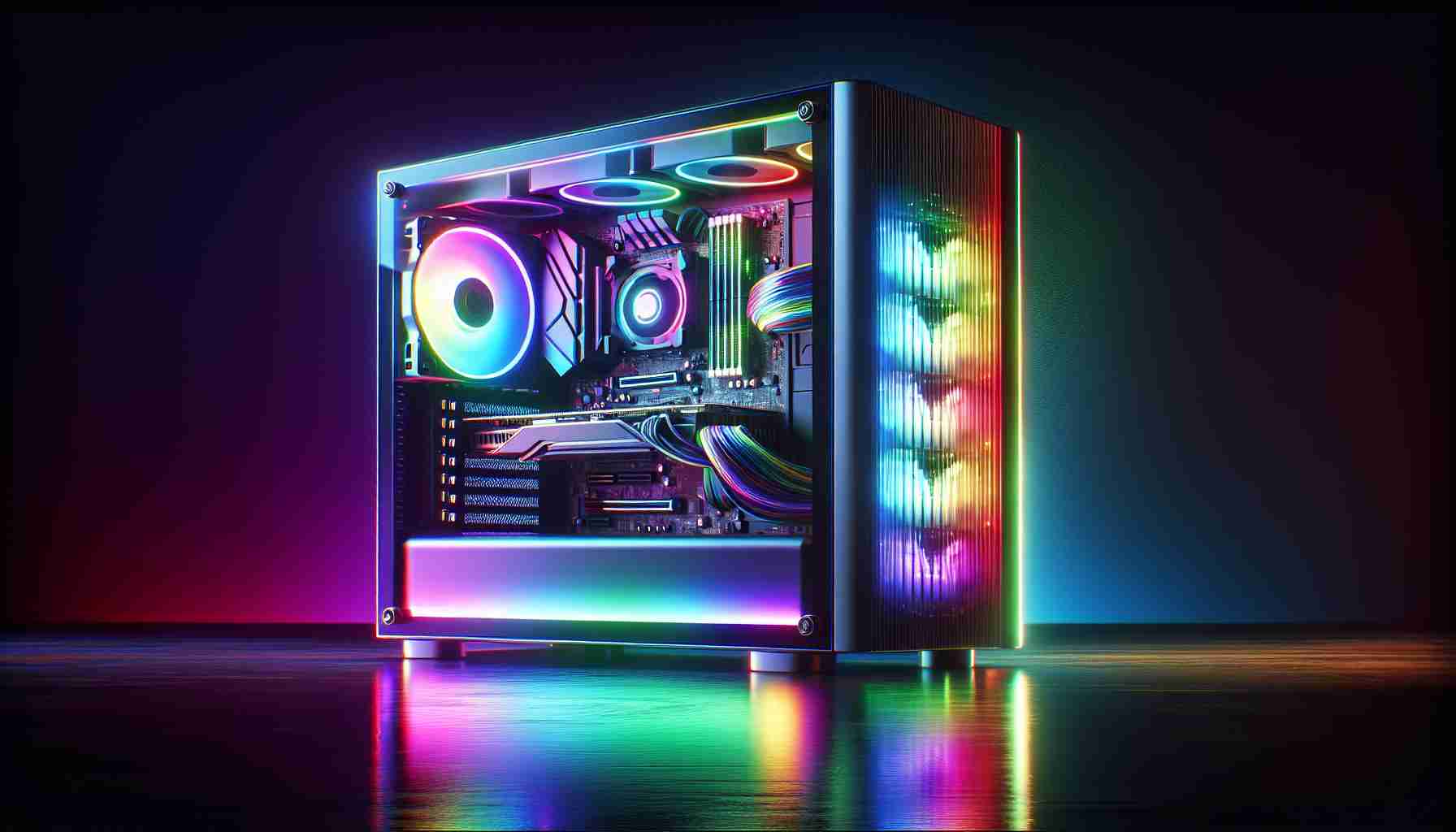 Discover the Stunning Rainbow Gaming PC That Has Everyone Talking!